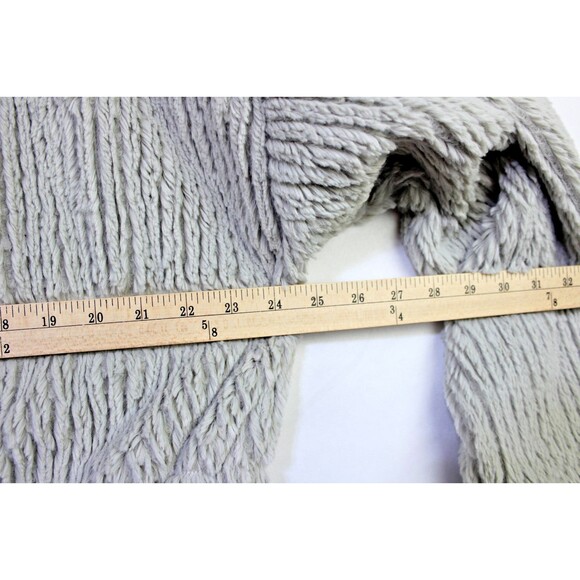 Cupio Blush XL Soft Gray Faux Fur Top Pullover Mock Neck Womens - Picture 9 of 12